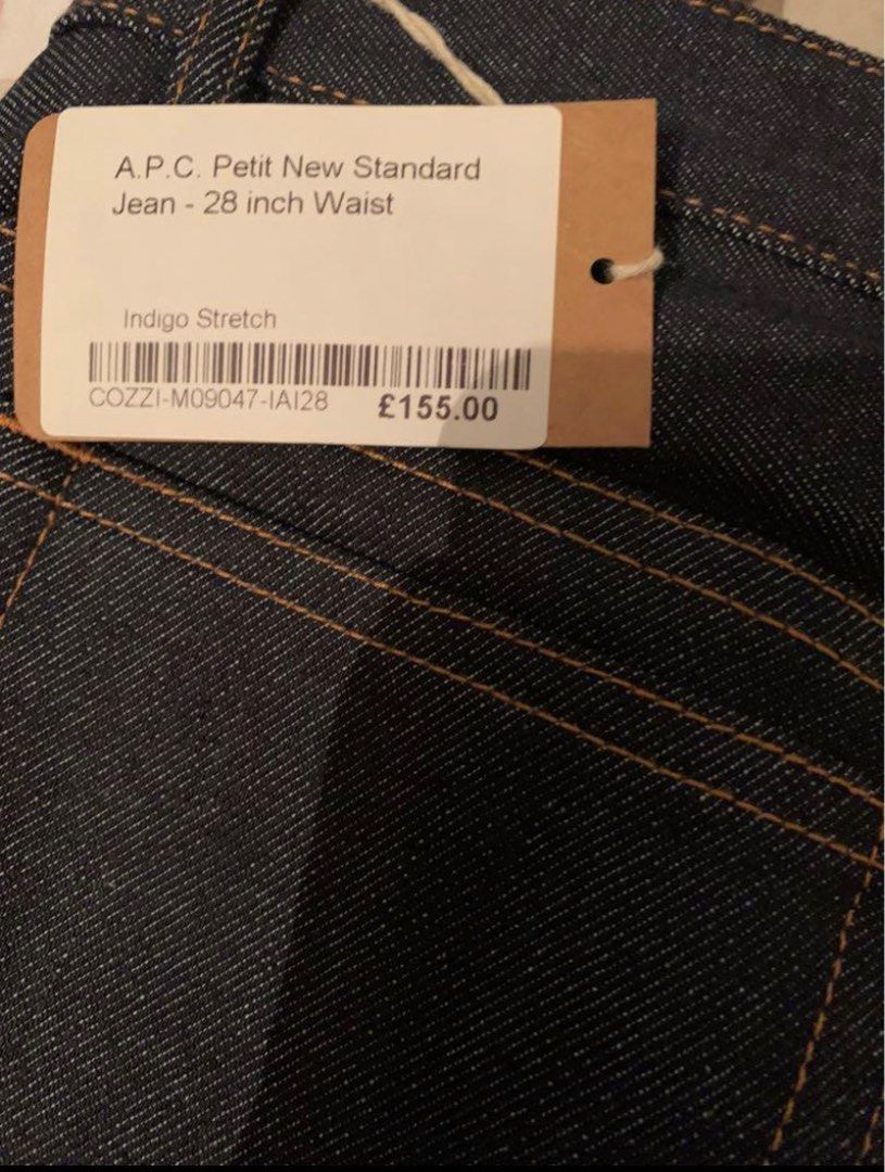 A.P.C Petit New Standard 28W, 男裝, 褲＆半截裙, 牛仔褲- Carousell