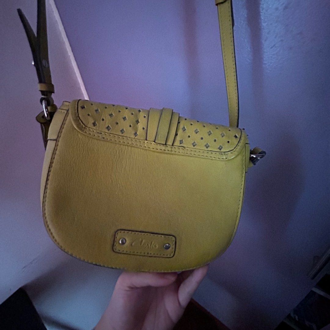 Clarks yellow bag store