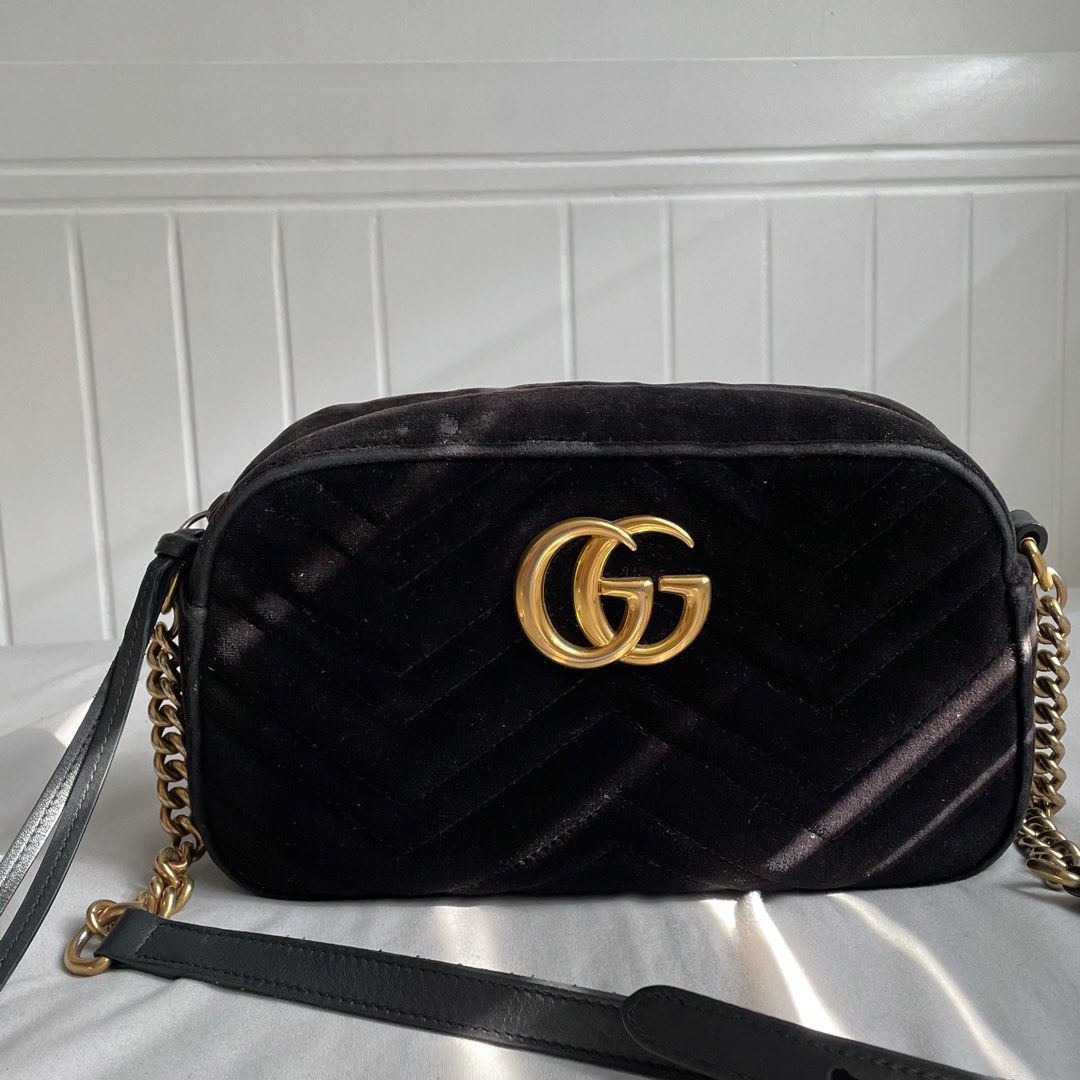 Authentic Gucci GG monogram camera bag, Luxury, Bags & Wallets on Carousell