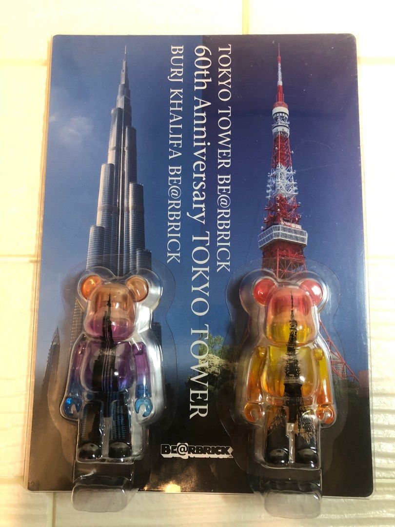 Bearbrick100% 東京鐵塔/艾菲爾鐵塔Tokyo Tower/Eiffel Tower。東京