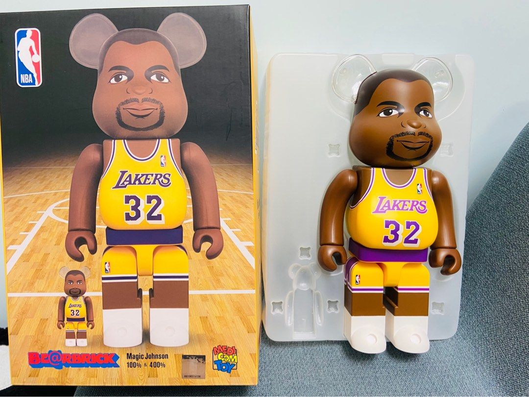 Bearbrick NBA Lakers Magic Johnson 400% only 湖人Be@rbrick, 興趣及