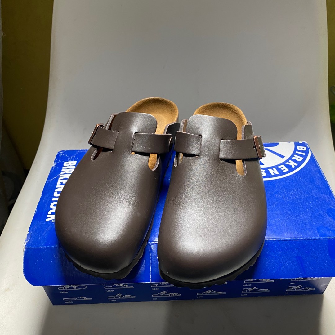 birkenstock boston all black