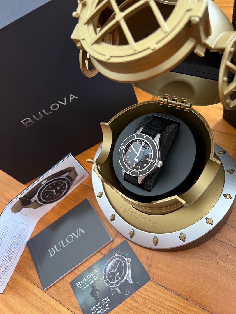 BNIB Bulova -Limited Edition MIL-SHIPS-W-2181, Luxury