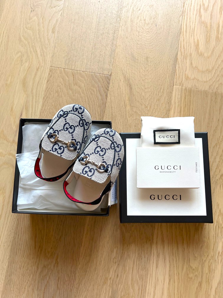 BNIB GUCCI Baby Slip Ons Size 19 Babies Kids Babies Kids