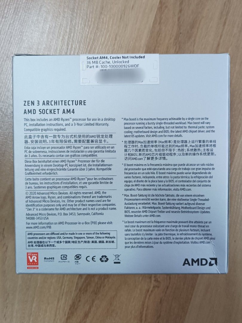 BrandNEW Ryzen 7 5700X Processor AMD Am4 cpu Gaming Editing Programming ...