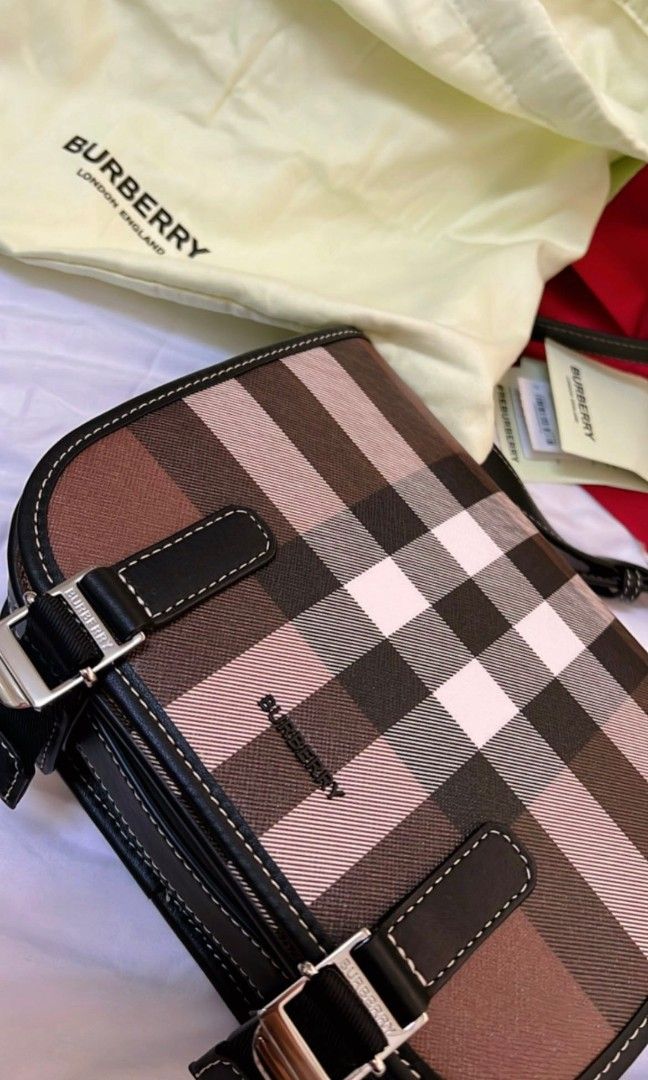 BURBERRY CHECK PRINT AND MESSENGER BAG Luxury Bags Wallets on