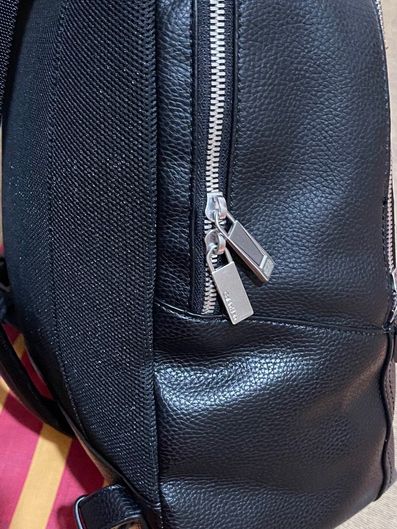 Calvin Klein Leather Backpack, Women's Fashion, Bags & Wallets