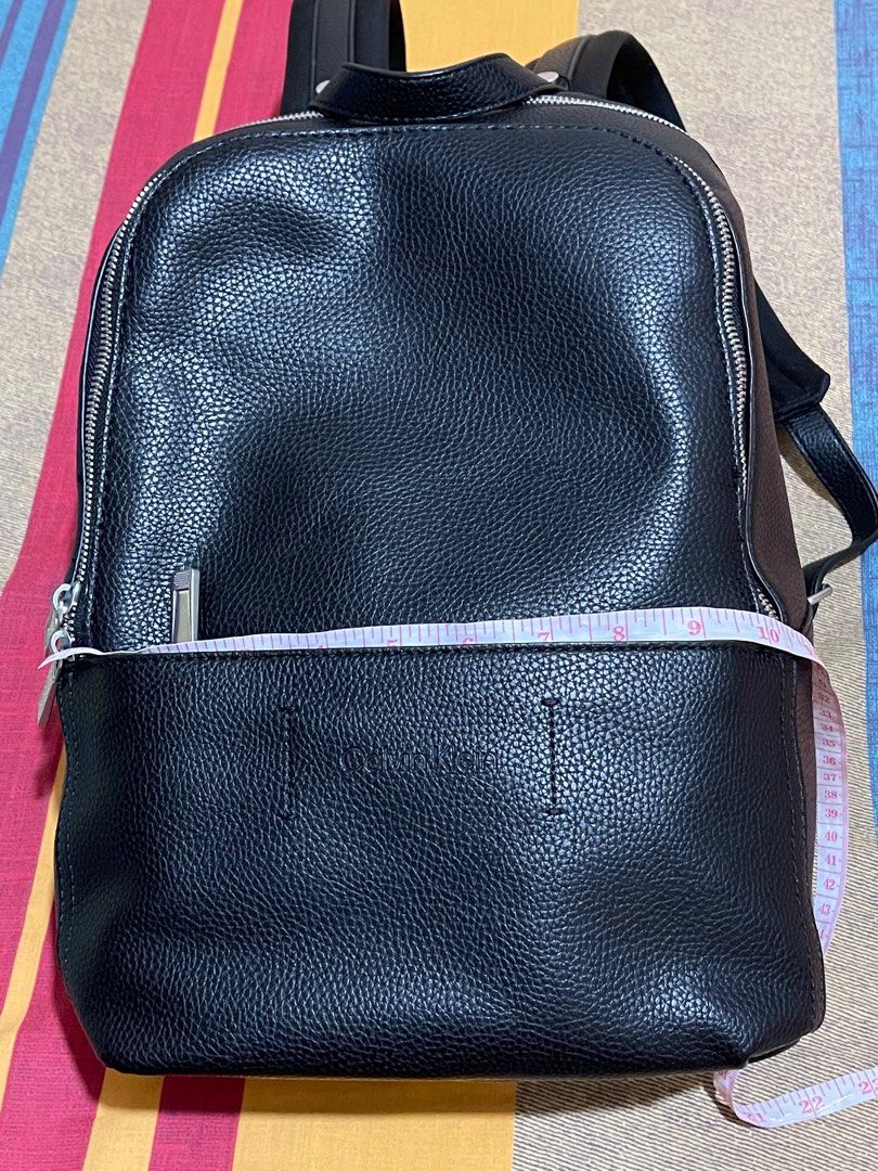 Calvin Klein Leather Backpack, Women's Fashion, Bags & Wallets