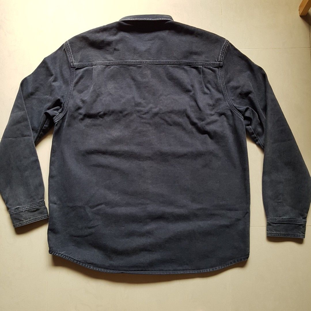 Carhartt WIP denim dark navy jacket shacket shirt