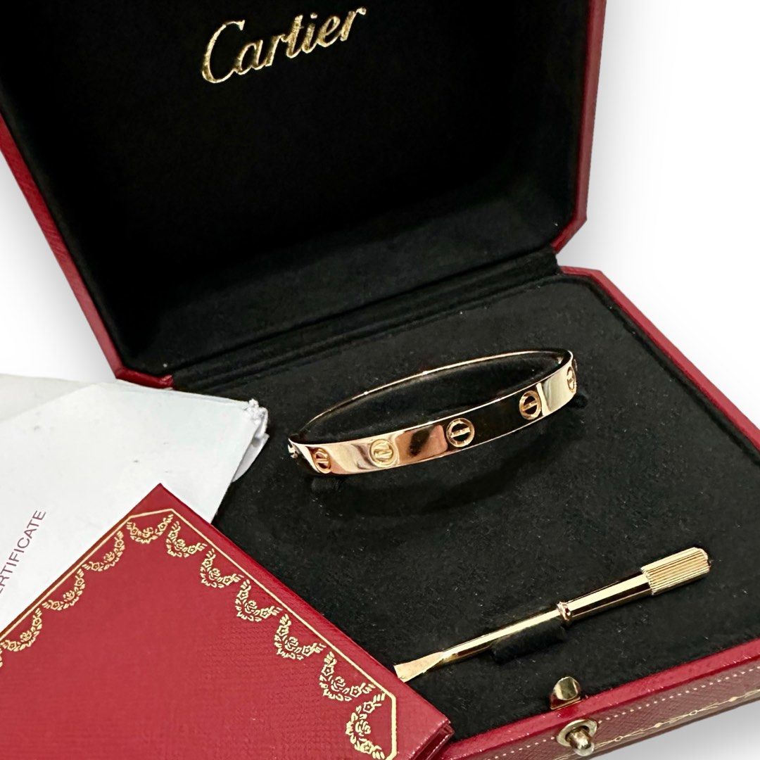 Shop authentic Cartier Gold Love Bracelet 6 Diamonds Small Model at revogue  for just USD 5,900.00