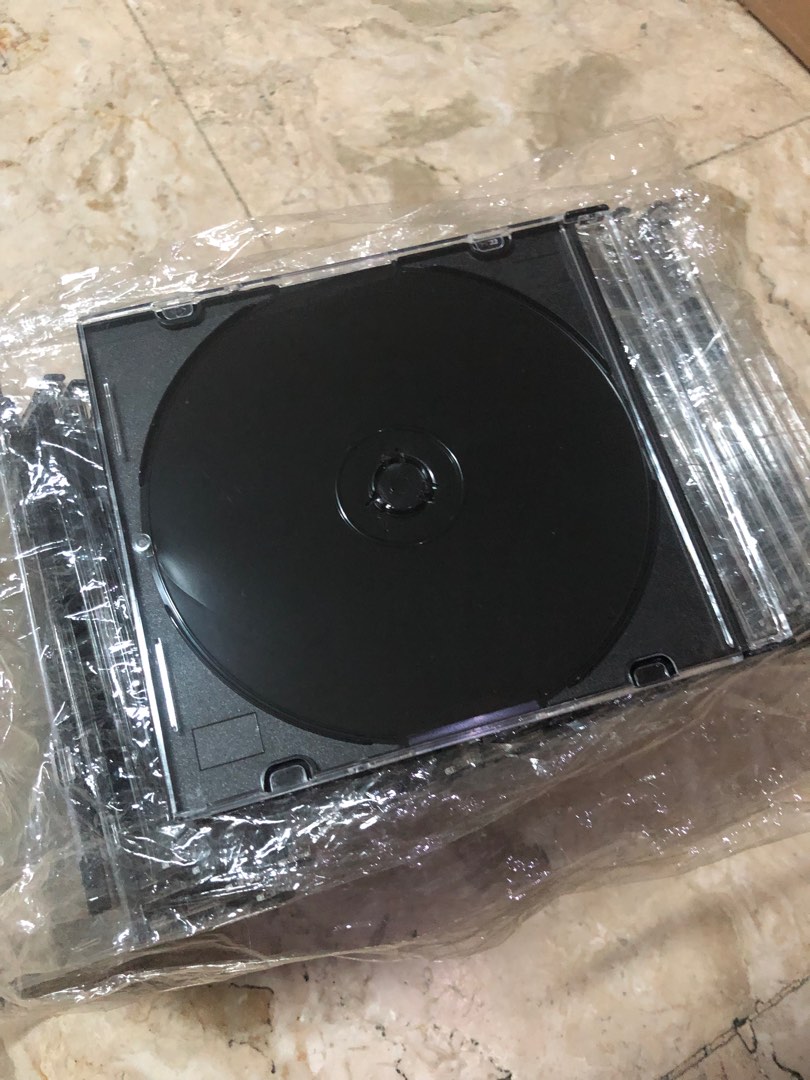 CD Case Clear Jewel Case Slim 35 pcs, Hobbies & Toys, Music & Media