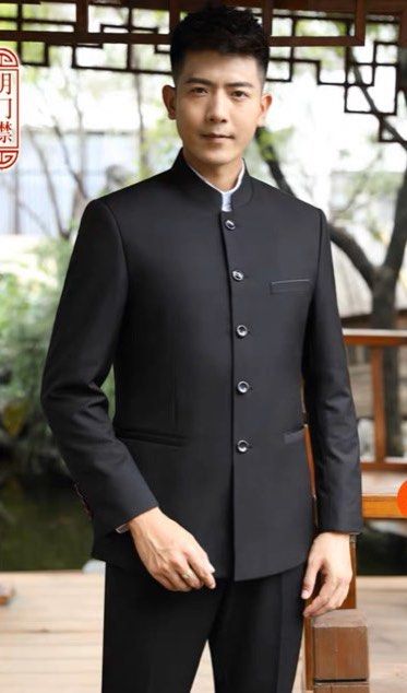 Chinese wedding tunic suit Men s Fashion Tops Sets Sets Coordinates on Carousell
