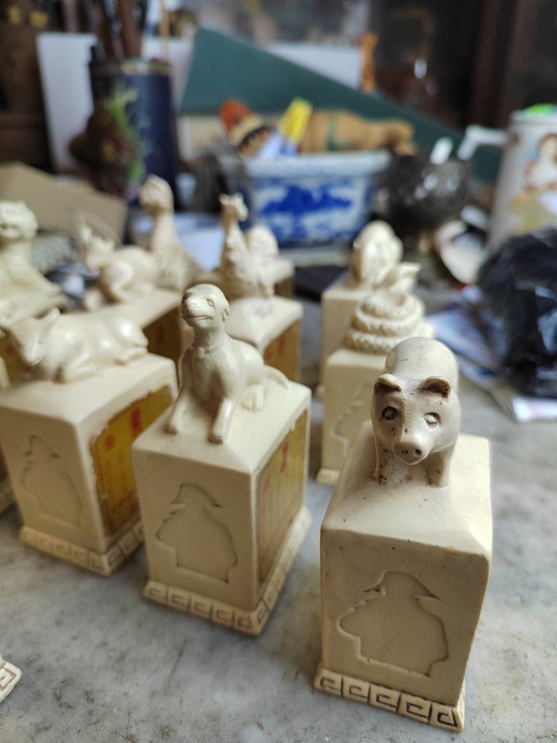 Chinese zodiac figurines 1 set complete, Hobbies & Toys, Collectibles