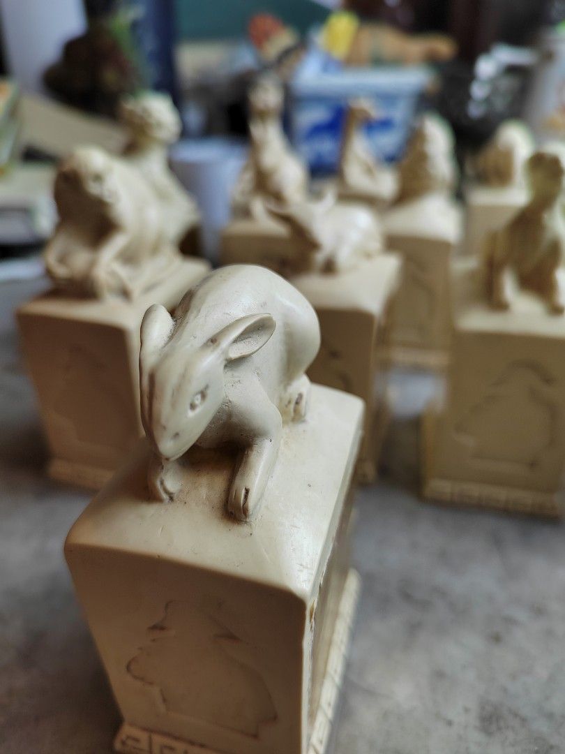 Chinese zodiac figurines 1 set complete, Hobbies & Toys, Collectibles