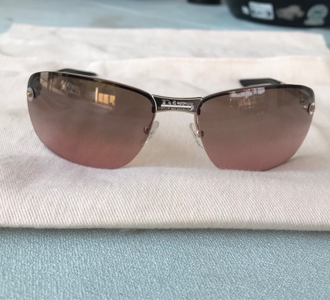 christian dior rimless sunglasses