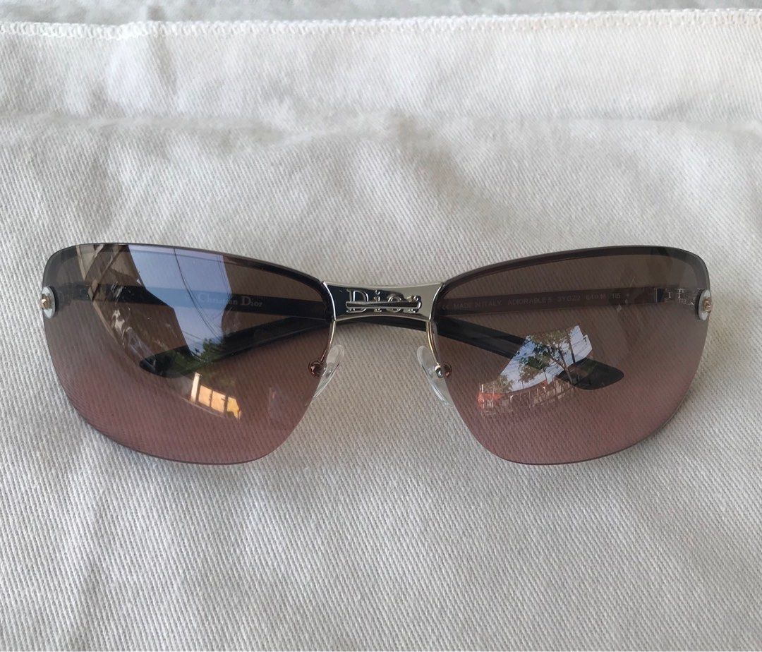 christian dior rimless sunglasses