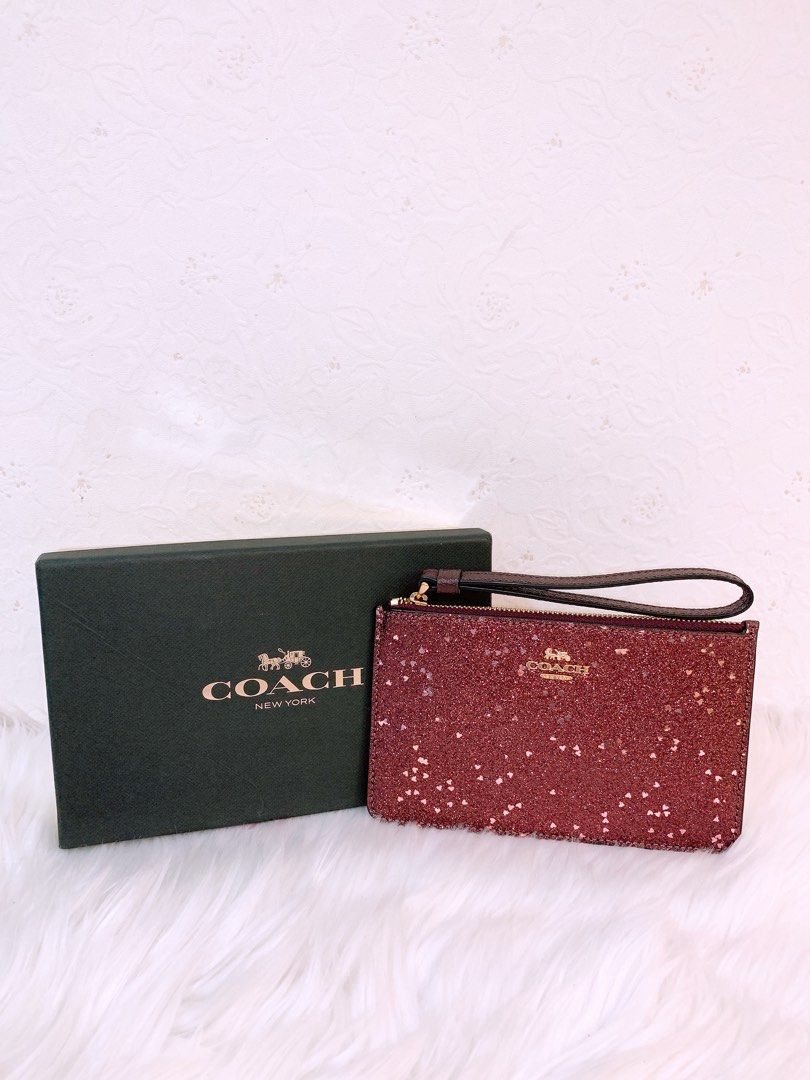 Coach star sale glitter wristlet