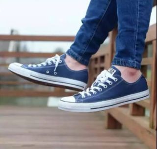 CONVERSE DENIM BLUE ALL STAR LOW TOP