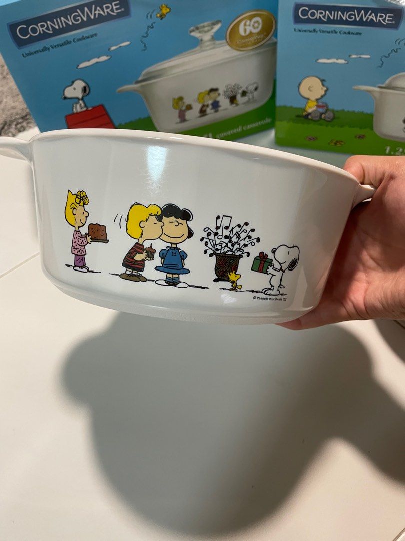 Corningware Snoopy Casserole 1.25/2.5L, Furniture & Home Living ...