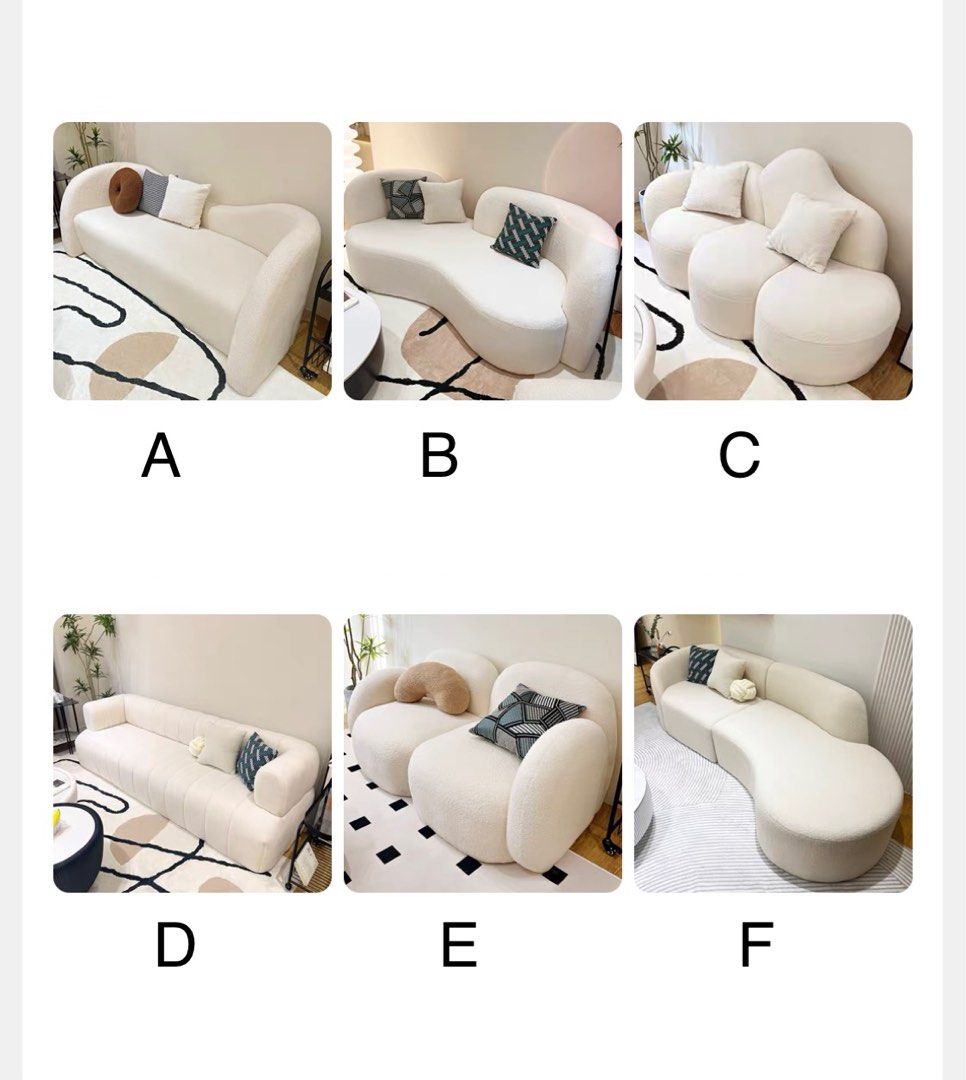Many designs & colors! Cosy Odd shaped sofa for living room / lounge