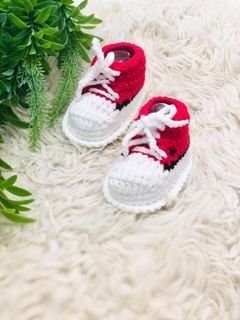 Crochet Baby Boy Shoe / Kasut Kait (Clearing Stock)