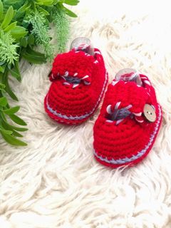 Crochet Baby Girl Shoe / Kasut Kait (Clearing Stock)