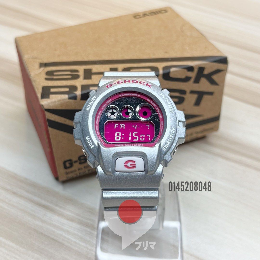 G shock silver top pink