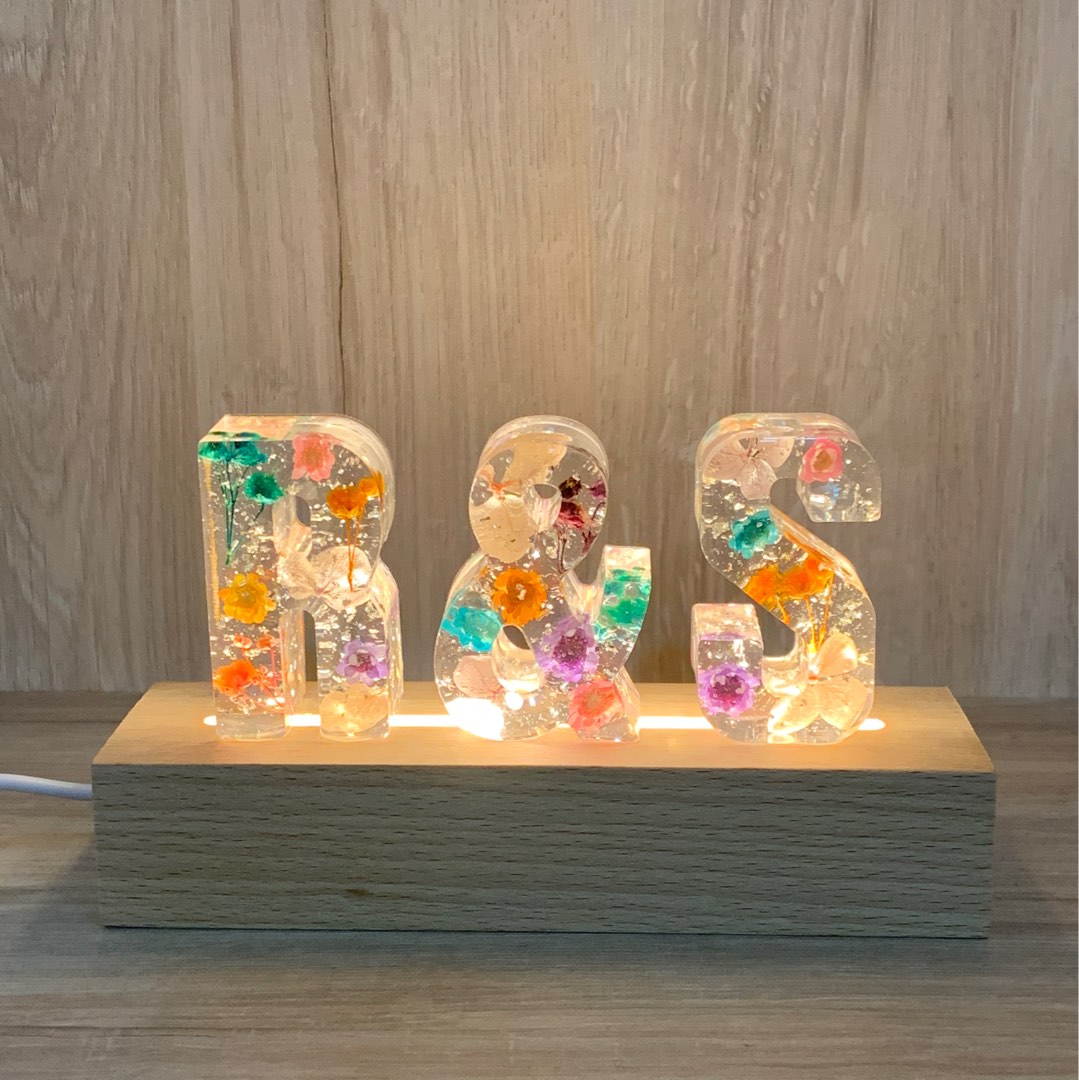 Customisable Handmade Resin Light Stand, Hobbies & Toys