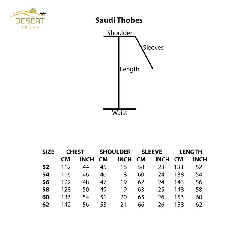 Desert Dress Saudi Color Thobe Robe Jubbah Luxury Raya Uae Qatar Imam ...