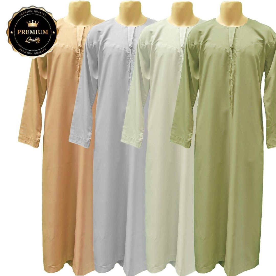 Desert Dress Saudi Color Thobe Robe Jubbah Luxury Raya Uae Qatar Imam ...