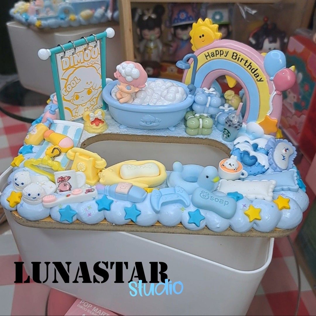 Dimoo Bubble Bath small tissuebox, Hobbies & Toys, Toys & Games on ...