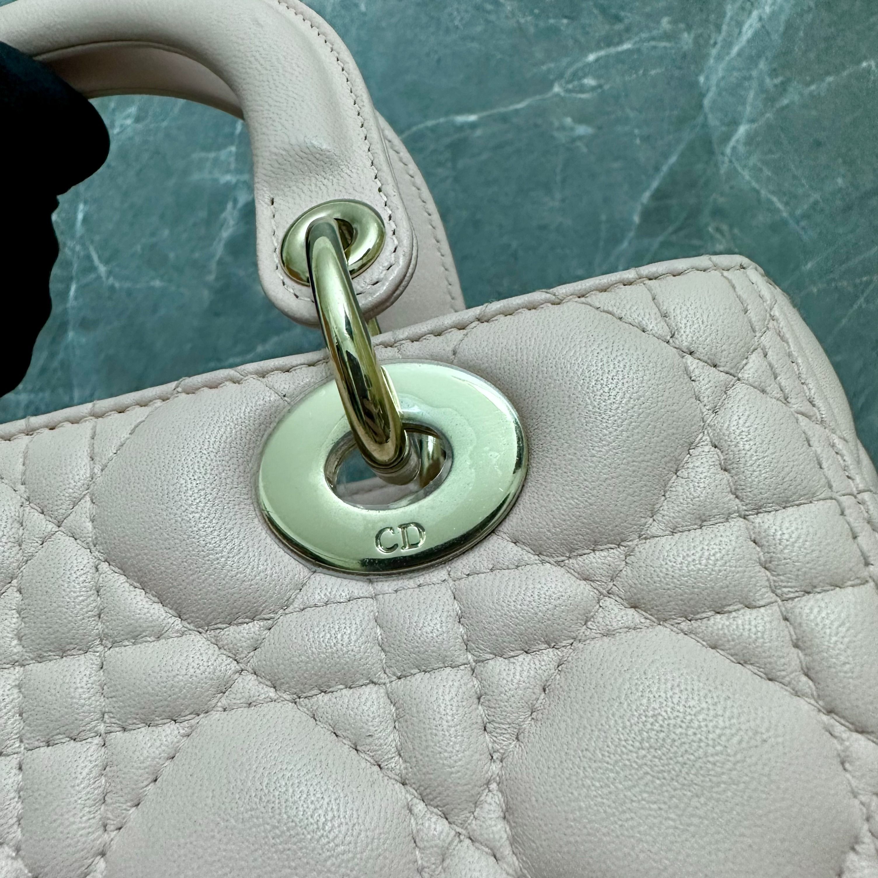 Authentic Medium Lady Dior Sakura Pink — beat the price increase , Luxury,  Bags & Wallets on Carousell