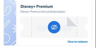 Disney Plus Premium Annual subscription