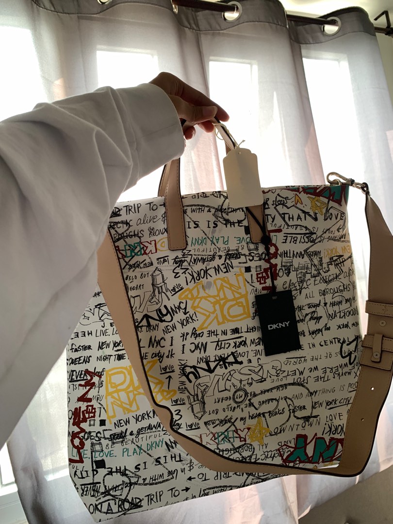DKNY Graffiti Tote Bag on Carousell
