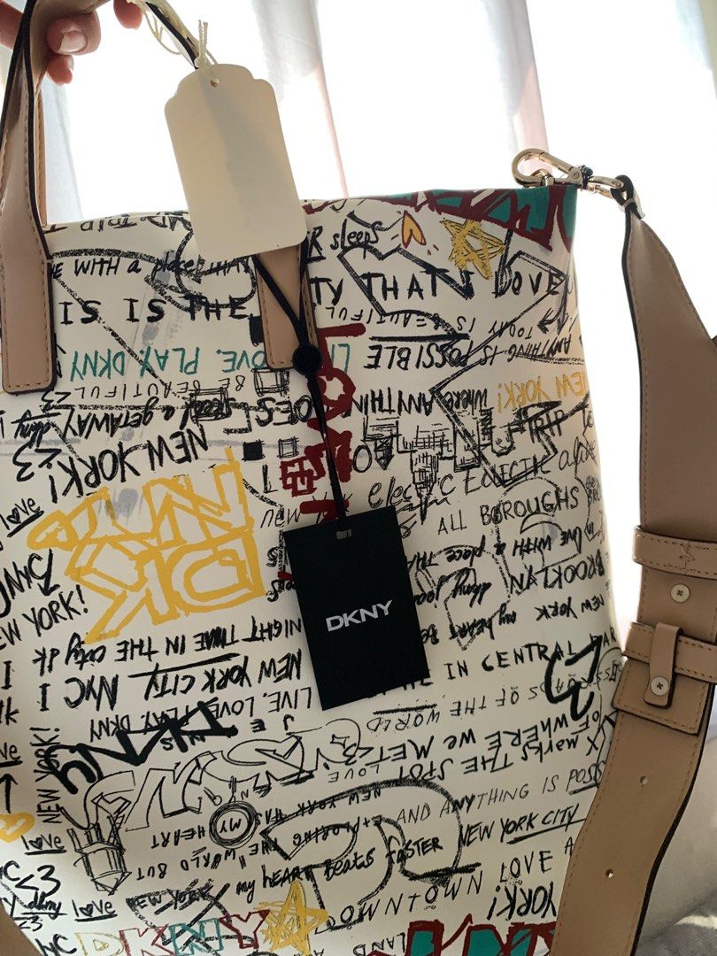DKNY Graffiti Tote Bag on Carousell