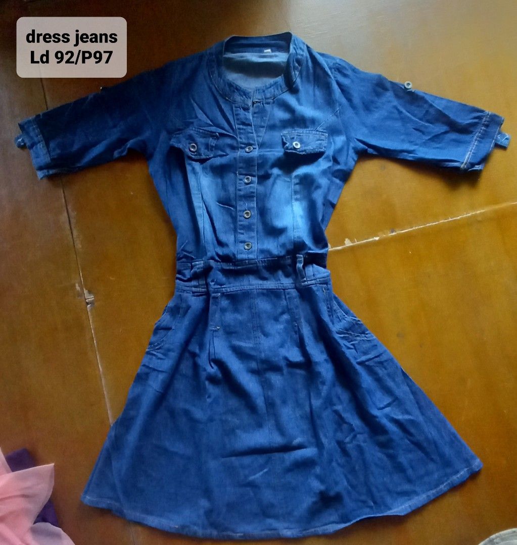 Dress denim sales wanita