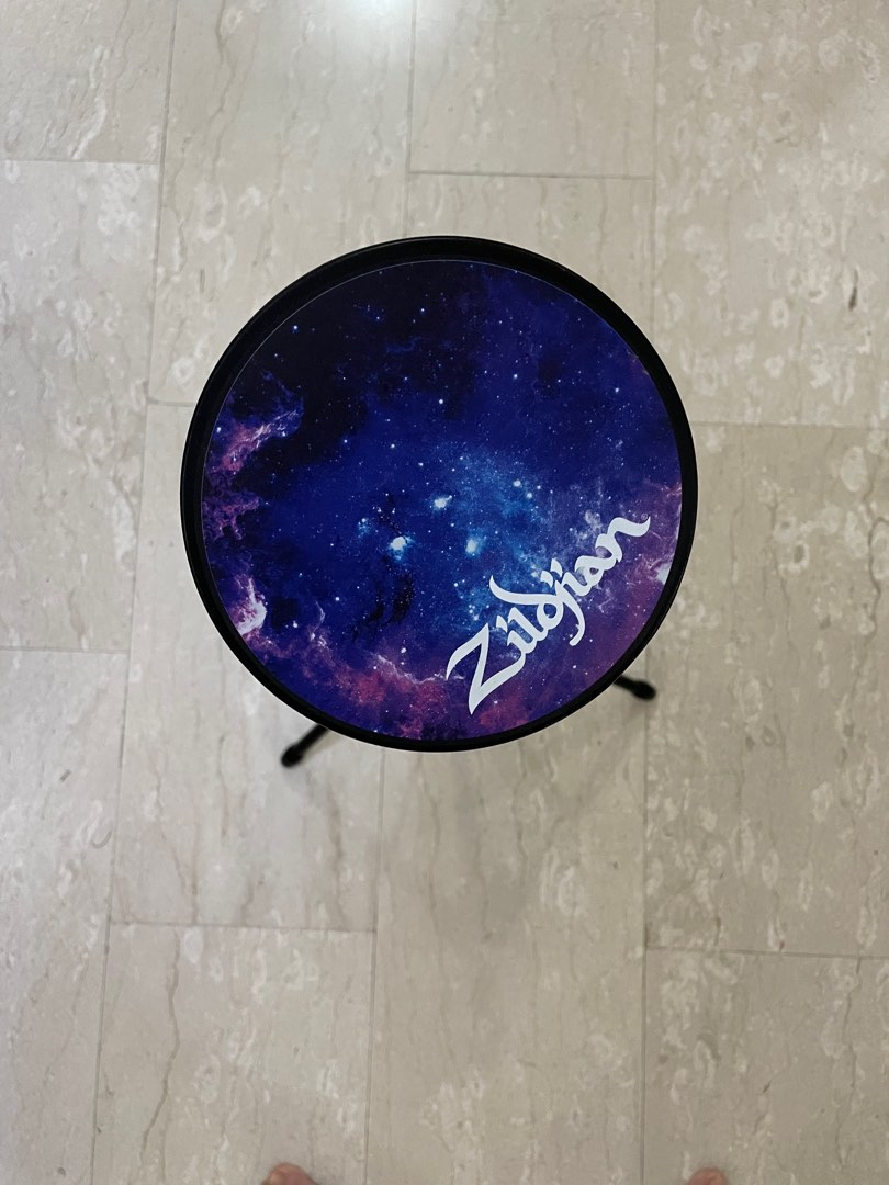 Drum practice pad with stand, Hobbies & Toys, Music & Media, Musical