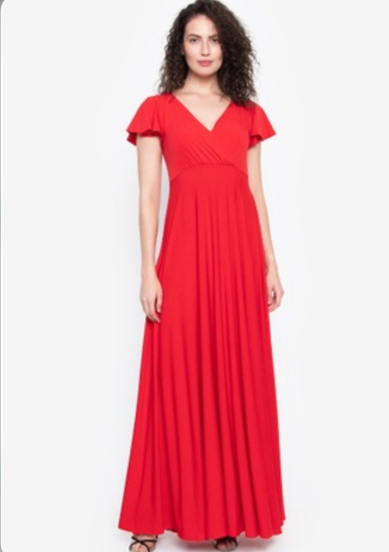 Elegant Maxi Dress BY ZALORA ( Large ), Women's Fashion, Dresses & Sets, Dresses on Carousell