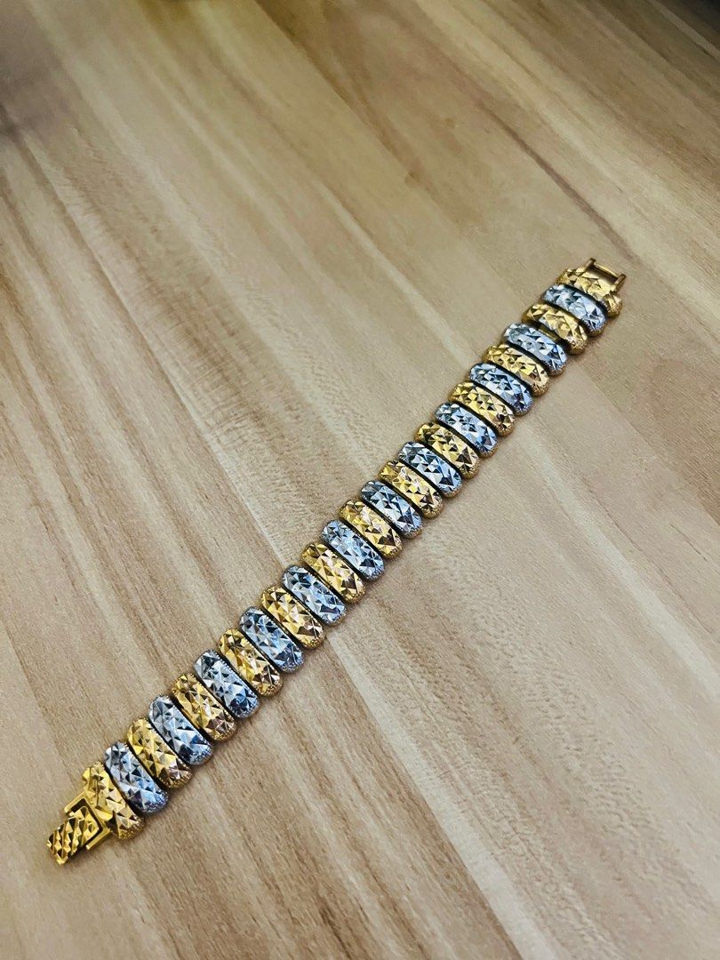 Gelang Emas Bangkok Korea Gold Plated Chop 916 Women s Fashion