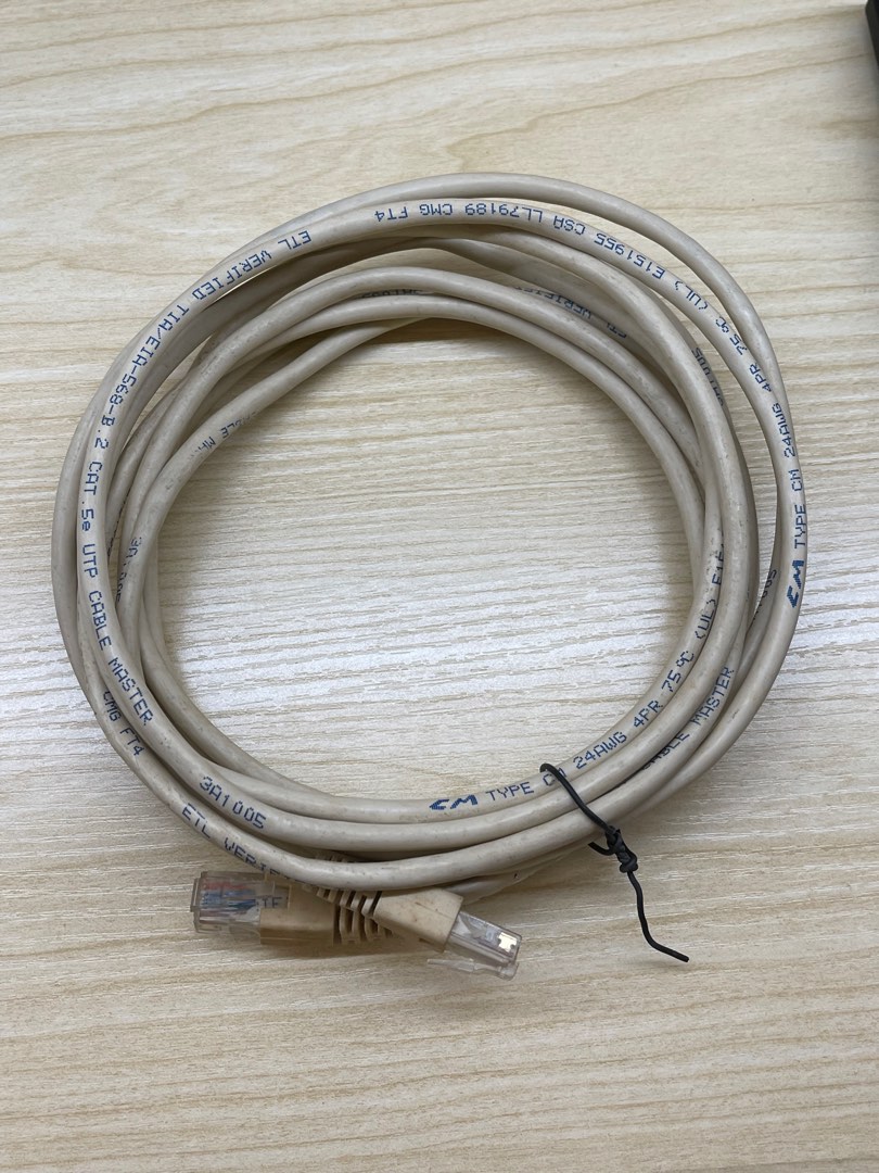 Ethernet cable - 5M, 電腦＆科技, 手提電腦 - Carousell
