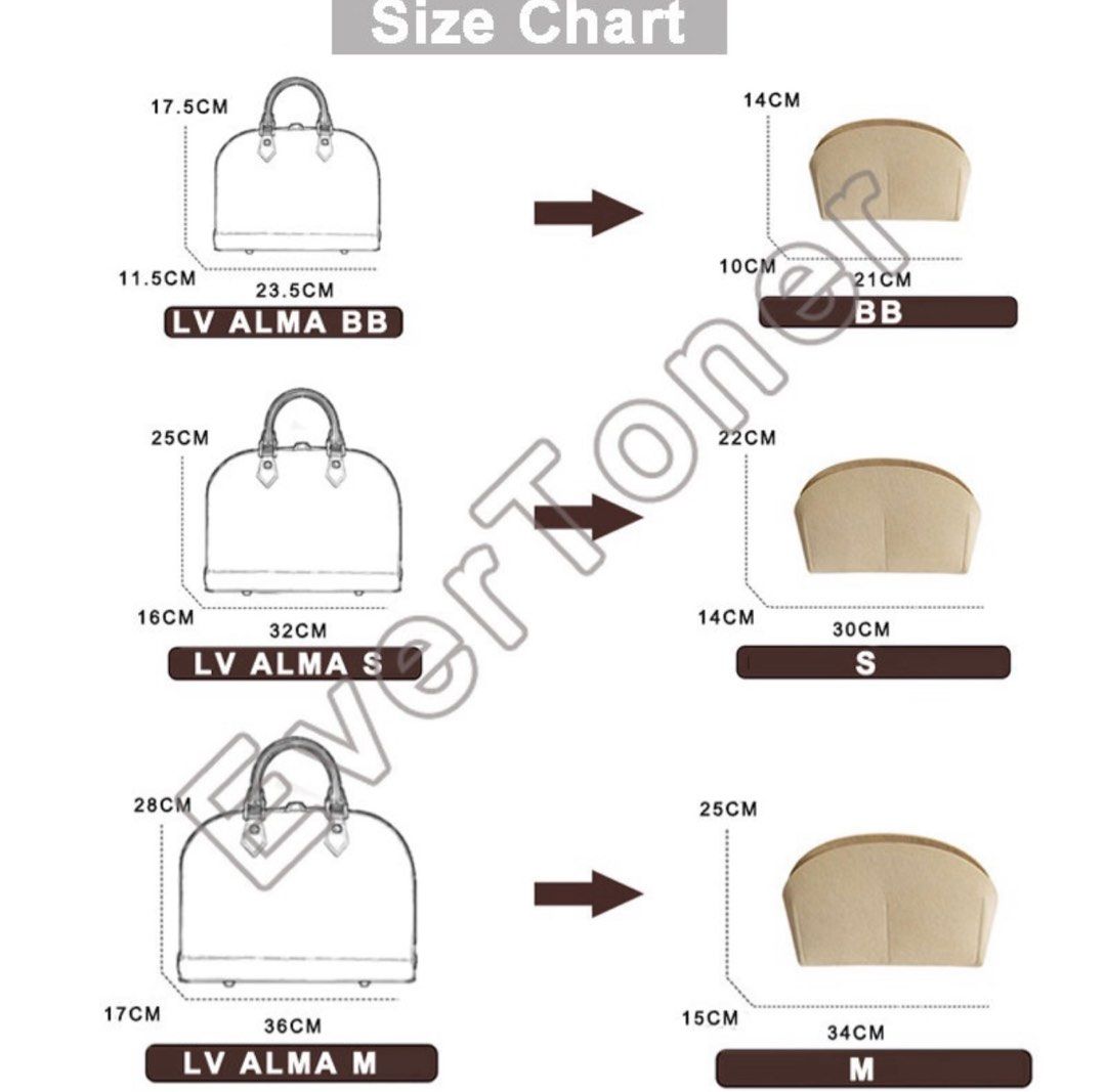 Tote Bag Organizer For Louis Vuitton Galliera GM Bag Bag with Double B