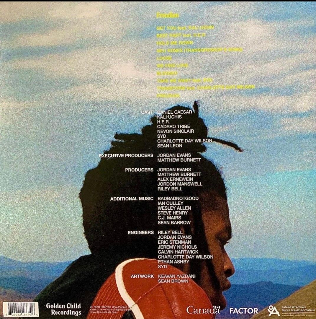 Daniel Caesar - Freudian Limited LP Exclusive Blue vinyl