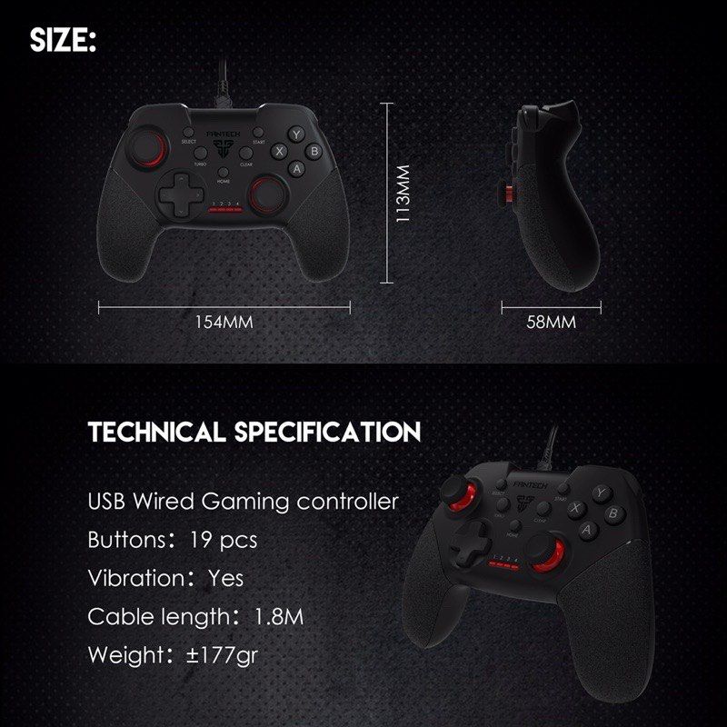 FANTECH GP13 SHOOTER II Wired Gaming Controller Gamepad Joystick for PC / PS3 (Category: Controllers) located in Quezon City. Submitted by dragndropretail (Listing ID 1225194823, Image 3). Description: ✅ 💯ORIGINAL ✅ For PC / PS3 ✅ Turbo Mode allows you to simulate multiple button presses by holding the button! ✅ Familiar Layout (Console-Like) ✅ Pro Rumble ✅ X-Input and D-Input ✅ Ergonomic shape & weight favored by esports athletes ✅ Feel Comfort