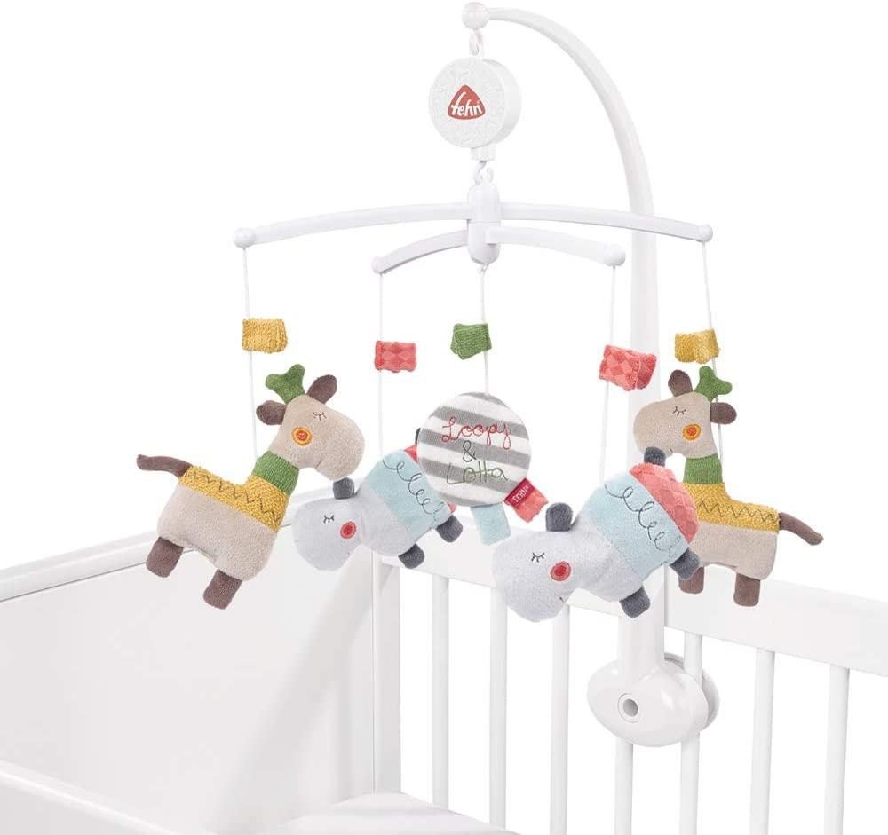 Fehn LOOPY & Lotta/ Musical Mobile for cot with Cute Figures, Babies