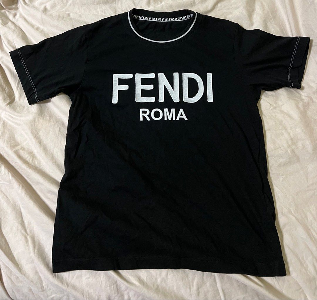 Fendi Roma Woman T Shirt Knitted Fabric Authentic