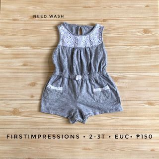 First Impressions Eyelet Romper 2-3T
