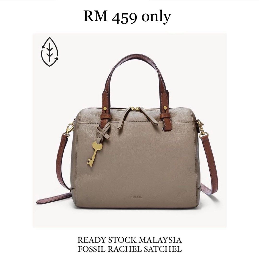 Fossil rachel satchel light taupe sales