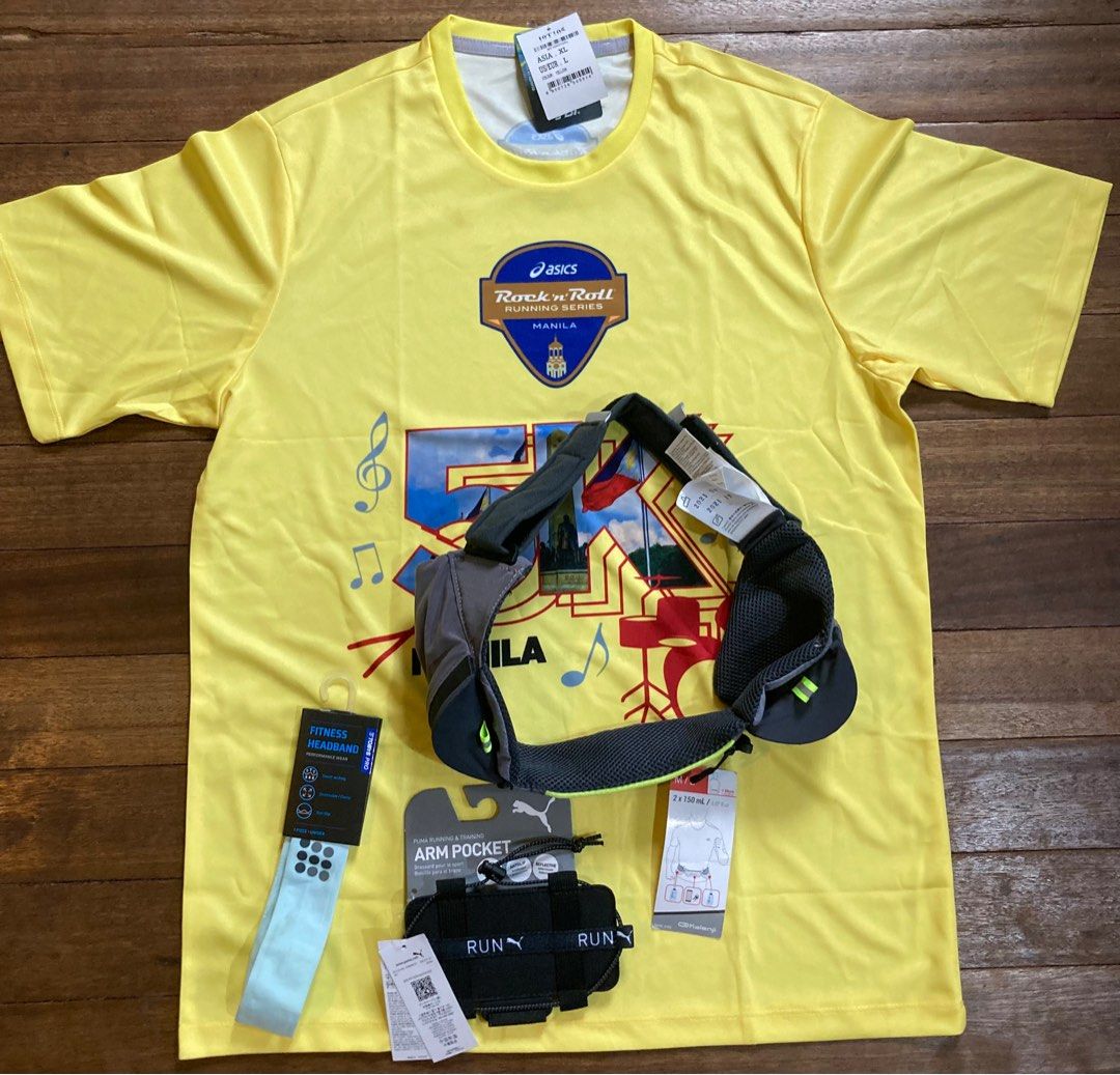 Full Runner Package ASICS Dri Fit T Shirt TOBYS Headband PUMA