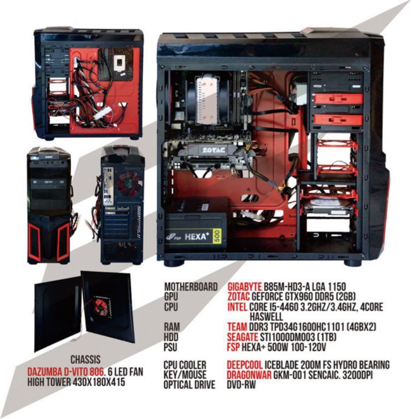 GAMING PC RAKITAN i5 GTX960, Elektronik, Komputer, Desktop di