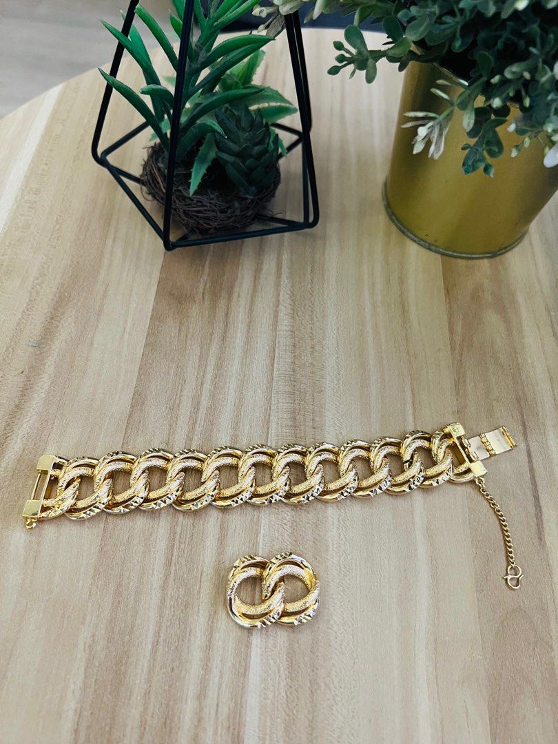 Gelang Emas Coco Bangkok Korea Gold Plated Chop 916
